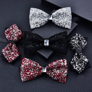 Herren Damen Kristall Strass Fliege Glitzernd Abend Party Hochzeit Bräutigam Fliege Mode Accessoires