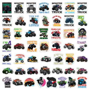 Monster truck stickers waterproof vinyl graffiti decals for water bottle laptop skateboard