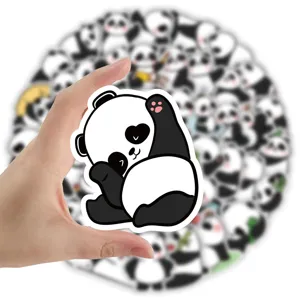 Süße Cartoon Panda Aufkleber wasserdichte Sticker Pack für Laptop Koffer Gitarre Deko