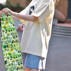 Grüne Alien Katzen Aufkleber Longboard Skateboard wasserdichte lustige Meme Sticker Outdoor.