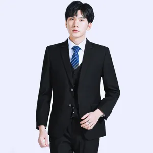 Giacca da Abito Casual Business Slim Fit da Uomo Professionale Formale Monopetto Poliestere Blazer