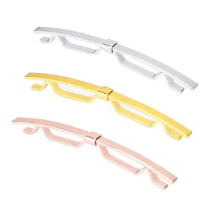 Hommes metal chemise col epingle barre clip accessoires ensemble trois couleurs poli