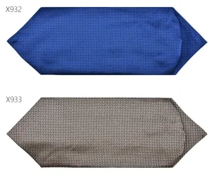 Men's formal business suit pocket square retro pattern necktie fashion accessory blue brown