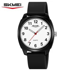 Orologio al Quarzo Minimalista alla Moda per Uomo Donna Unisex Sportivo Orologio da Polso Impermeabile Con Cinturino in Silicone Vetro Resina Quadrante Rotondo