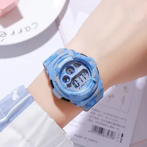 SKMEI Kids Digital Electronic Watch Waterproof Sports Wristwatch For Students Boys Girls With LED Light Alarm Stopwatch