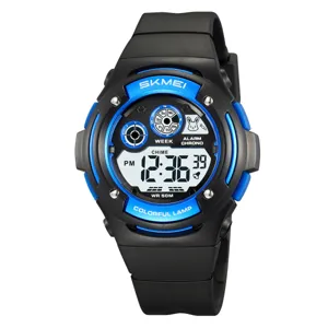 SKMEI Kids Digital Sports Watch Multifunctional Waterproof LED Light Watch for Boys and Girls