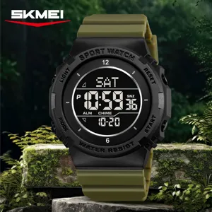 Montre de sport numérique étanche SKMEI pour homme, chronographe tactique militaire.
