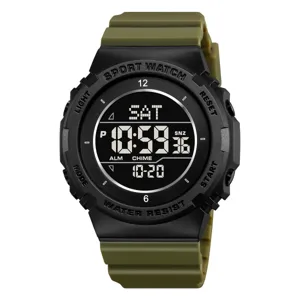 Montre numérique de sport en plein air pour hommes étanche multifonction militaire montre.