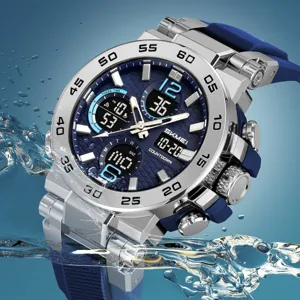 SKMEI Men's Sports Watch Dual Display Waterproof Quartz Electronic Casual Wristwatch