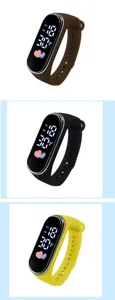 LED Elektronische Uhr Silikonarmband Touchscreen Freizeit Sport Uhr Für Studenten