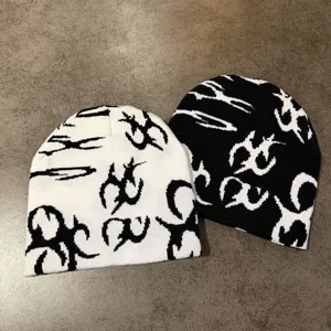 Unisex gebreide muts winter warm hip hop trendy schedelmuts streetwear casual hoed