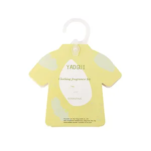 Hanging closet wardrobe air freshener sachet cute t-shirt shape osmanthus scent packet
