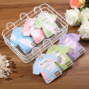 Wardrobe scented sachet bags for closet air freshener hanging T-shirt shape 6pcs.