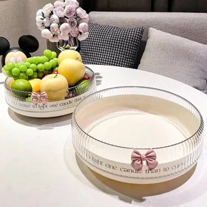 Multi-Functional Rotating Storage Tray 360 Degree Lazy Susan Organizer For Kitchen Desktop Cosmetics Snacks Fruit Display Stand