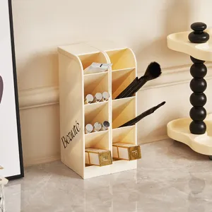Schräger Schreibtisch Organizer Stiftehalter Kosmetik Aufbewahrungsbox aus Kunststoff