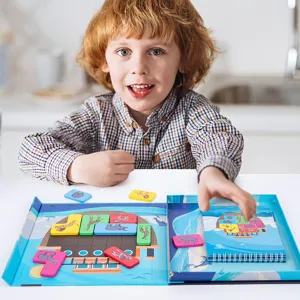 Kids Educational Wooden Magnetic Puzzle Toy Logical Thinking Enlightenment Board Game Animal Cognitive Play Set