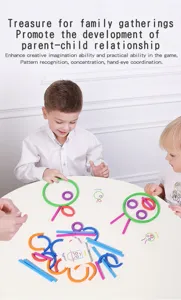 Kids educational DIY spelling toy set parent child interactive desktop game learning cards