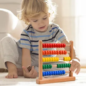Wooden Counting Frame Abacus Educational Math Learning Toy For Kids Toddlers Montessori Counting Bead Calculation Toy Gift