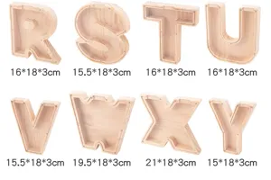 Hucha de letras de madera acrílico transparente caja de monedas decoración escritorio