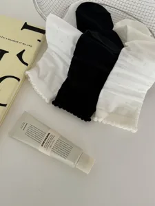 Sheer lace slouch socks for women, ultra-thin breathable spring summer mid-calf socks.