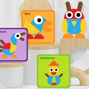Kids educational early education cartoon animal 3D puzzle montessori cognitive toy
