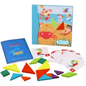 Kids magnetic tangram puzzle set educational toys for early learning children boys and girls