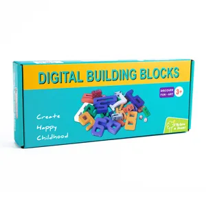 Digital building blocks math learning toys for kids early education color cognitive set