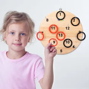 Holz Wand Ringwurf Spiel Kinder Indoor Interaktive Wurf Spielzeug Kreative Geschenk Set