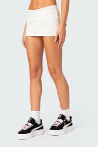 Donna minigonna casual a tinta unita estate vita alta vestibilità slim gonna corta moda