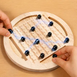 Juego de ajedrez magnético de madera para niños, divertido juguete de mesa de lógica para familia.