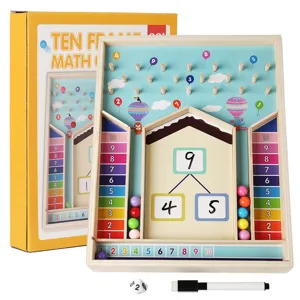 Jouet éducatif de mathématiques en bois pour enfants décomposition des nombres