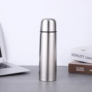 Stainless steel vacuum bullet thermos flask 304 double wall insulated travel water bottle.