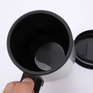 12V car heating mug, stainless steel portable electric travel cup for vehicle water coffee tea.