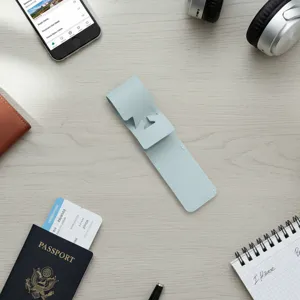Creative PU leather luggage tag with airplane cutout, stylish long travel accessory.