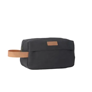 Japanese Minimalist Canvas Cosmetic Bag Large Capacity Toiletry Storage Bag Business Neutral Makeup Travel Pouch