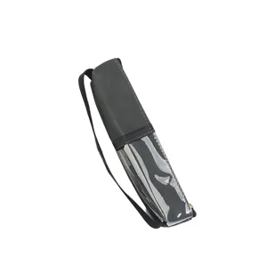 Schwarze transparente Federtasche Aufbewahrungstasche multifunktionaler Schreibwarenorganizer.