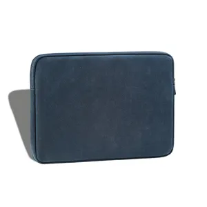 Housse d'Ordinateur Portable en Cuir PU Mat Vintage Étanche Antichoc Sac d'Ordinateur Mallette d'Affaires Étui pour Tablette