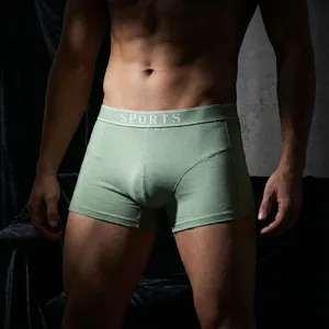 Bóxers Transpirables de Algodón para Hombres Talle Medio Boxer Shorts Estampado de Letras Atlético Ropa Interior para Hombres