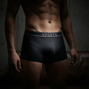 Calzoncillos bóxer de algodón transpirable para hombre ropa interior deportiva con cintura elástica.