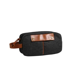 Klassische Denim Kosmetiktasche Wasserdichtes Futter Reise Waschtasche Urban Minimalist Tragbarer Kulturbeutel Handtasche