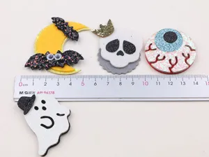 Halloween Filz Haarnadeln gruselige Geister Augenbälle Fledermaus Zubehör Party DIY