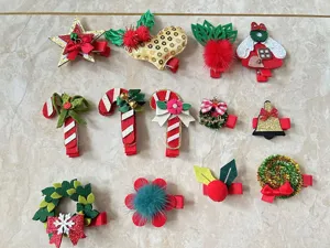 Weihnachten Haarspitzen für Mädchen süße Pony-Clips festliche Party-Haar-Accessoires