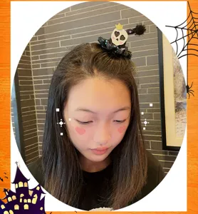 Halloween skull hair clip cute witch hat hairpin gothic party hair accessories for girls