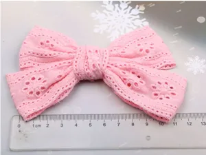 Rosa spitze schleife haarspange für mädchen, süße koreanische haaraccessoires für kinder.