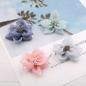 DIY 3D Netzstoff Blumen für handgemachte Haarklammern, Kleidung, Schuhe und Dekorationen.