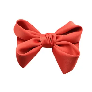 Pince a cheveux noeud rouge pour filles, jolie accessoire de princesse, coiffure mode