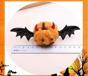Halloween zucca pipistrello molletta per capelli simpatiche corna diavolo accessorio peluche