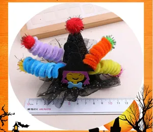 Halloween DIY witch hat hair accessory children cute costume party headband craft supplies