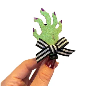 Halloween Kinder Haarklammer gruselige Zombie Hand Design Party Haarschmuck Accessoire
