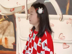 Weihnachten Kinder Haarklammer rot Plüsch Rentiergeweih Haarnadel für Mädchen Festliche Accessoires